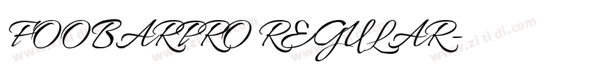 FOOBARPRO REGULAR字体转换